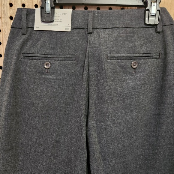 Womens Gray GAP Perfect Trouser Stretch Dress Pants 0R classic Comfort Dressy - Picture 6 of 11